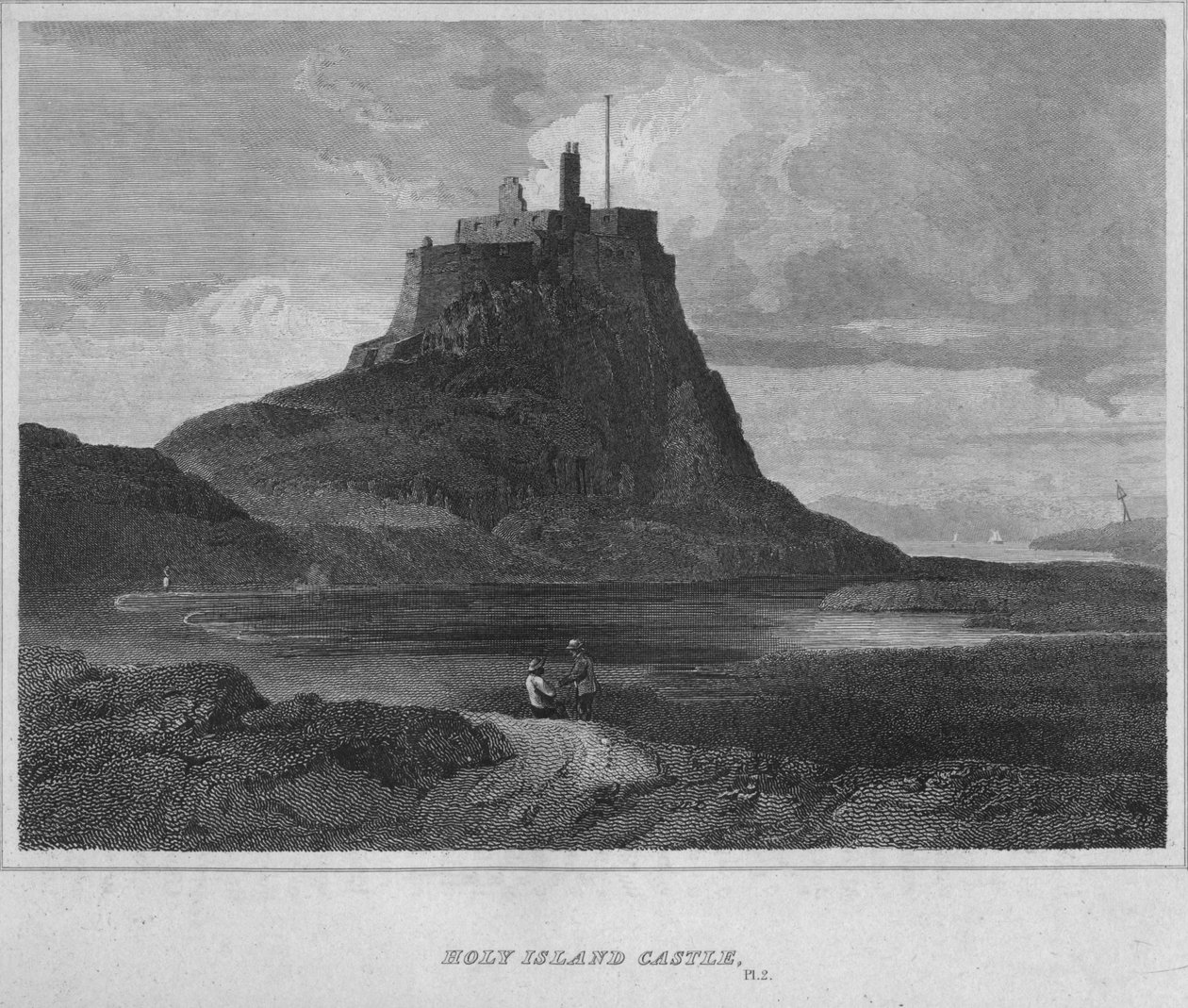 Holy Island Castle, 1814 av John Greig