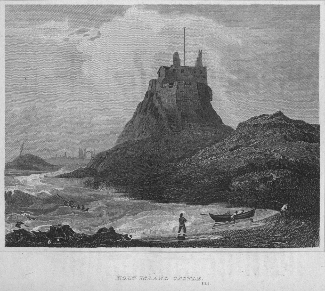 Holy Island Castle, 1814 av John Greig