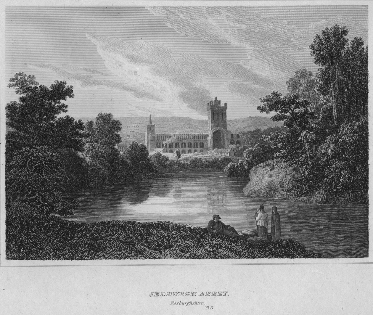 Jedburgh Abbey, Roxburghshire, 1814 av John Greig