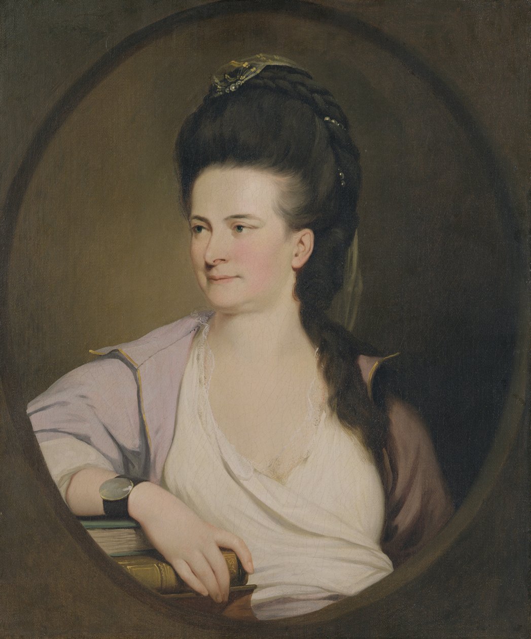 En ukjent kvinne, ca. 1770 av John Hamilton Mortimer