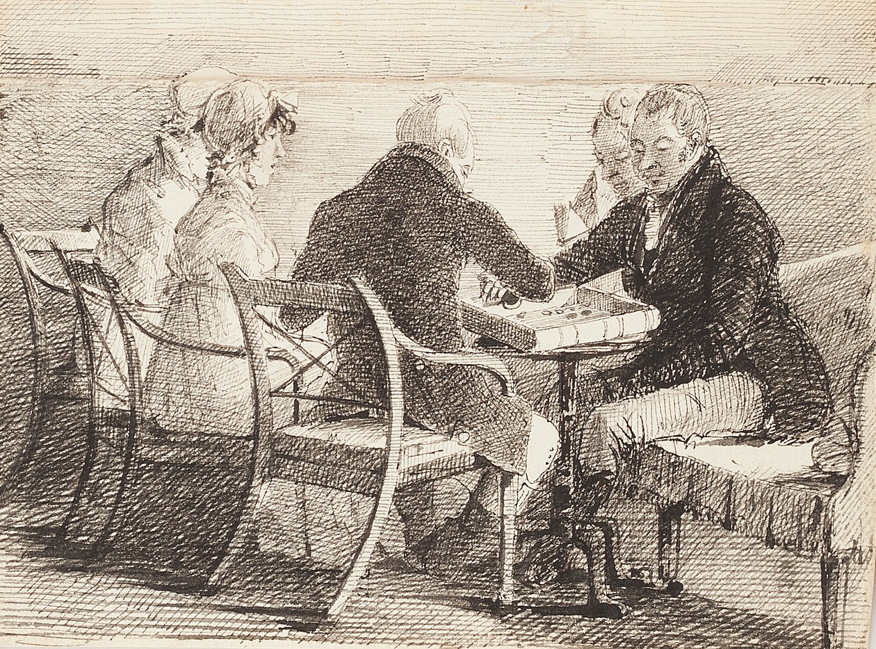 Backgammon, 1808 av John Harden