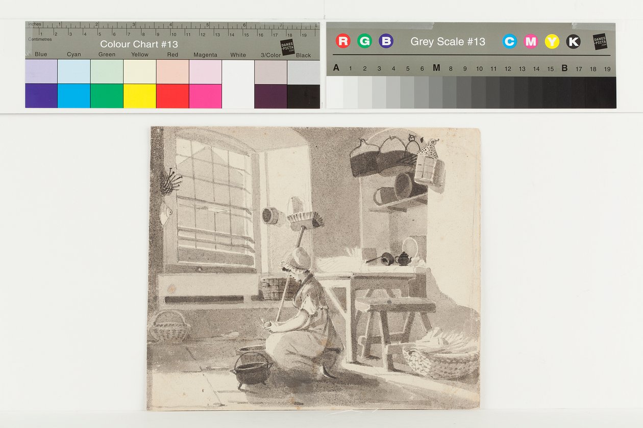 Scullery, Brathay (blekk på papir) av John Harden