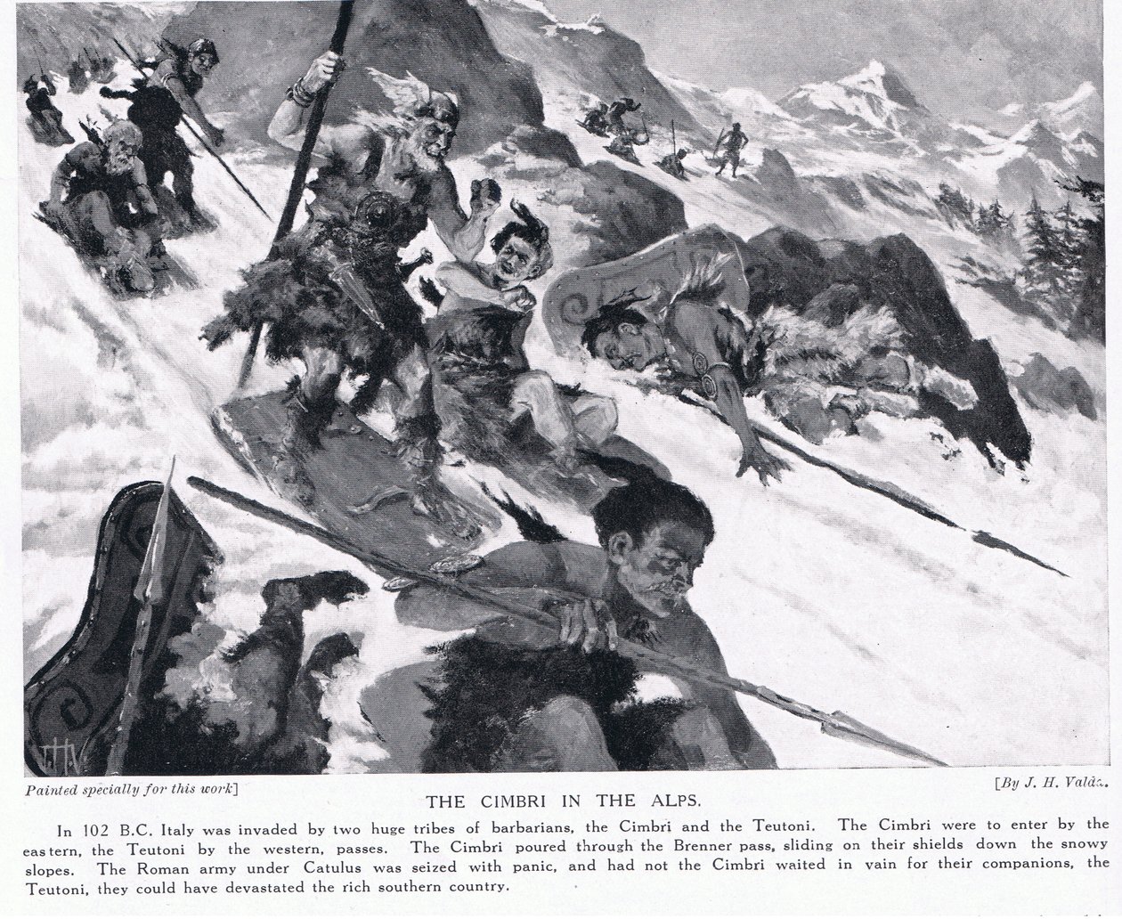 Cimbriene i Alpene av John Harris Valda