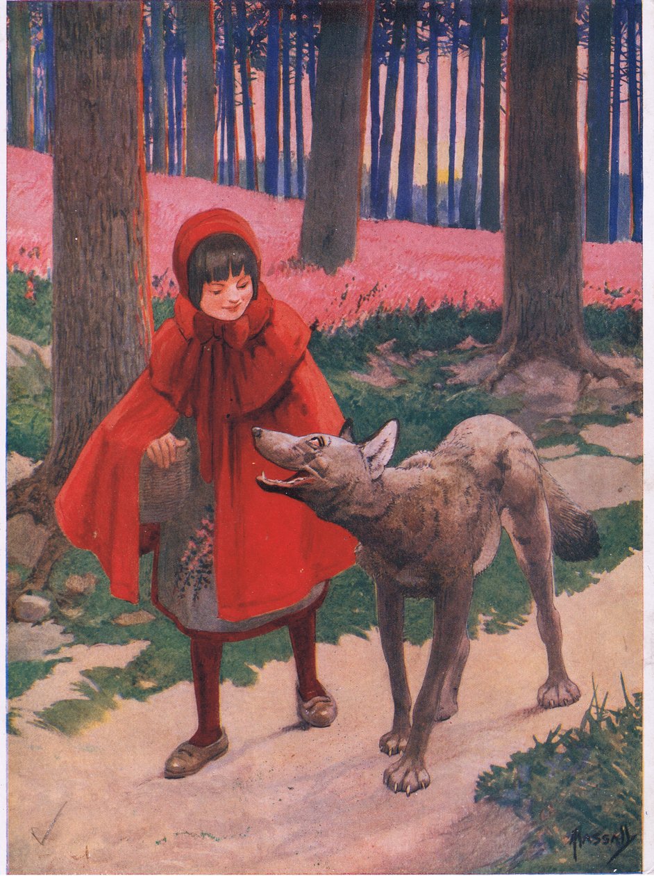 Rødhette (litho) av John Hassall