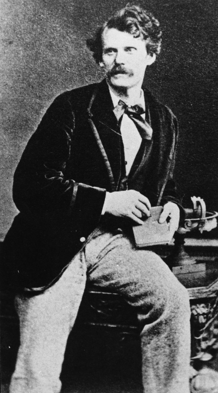Daniel Dunglas Home (bw-bilde) av John Hector Cutten