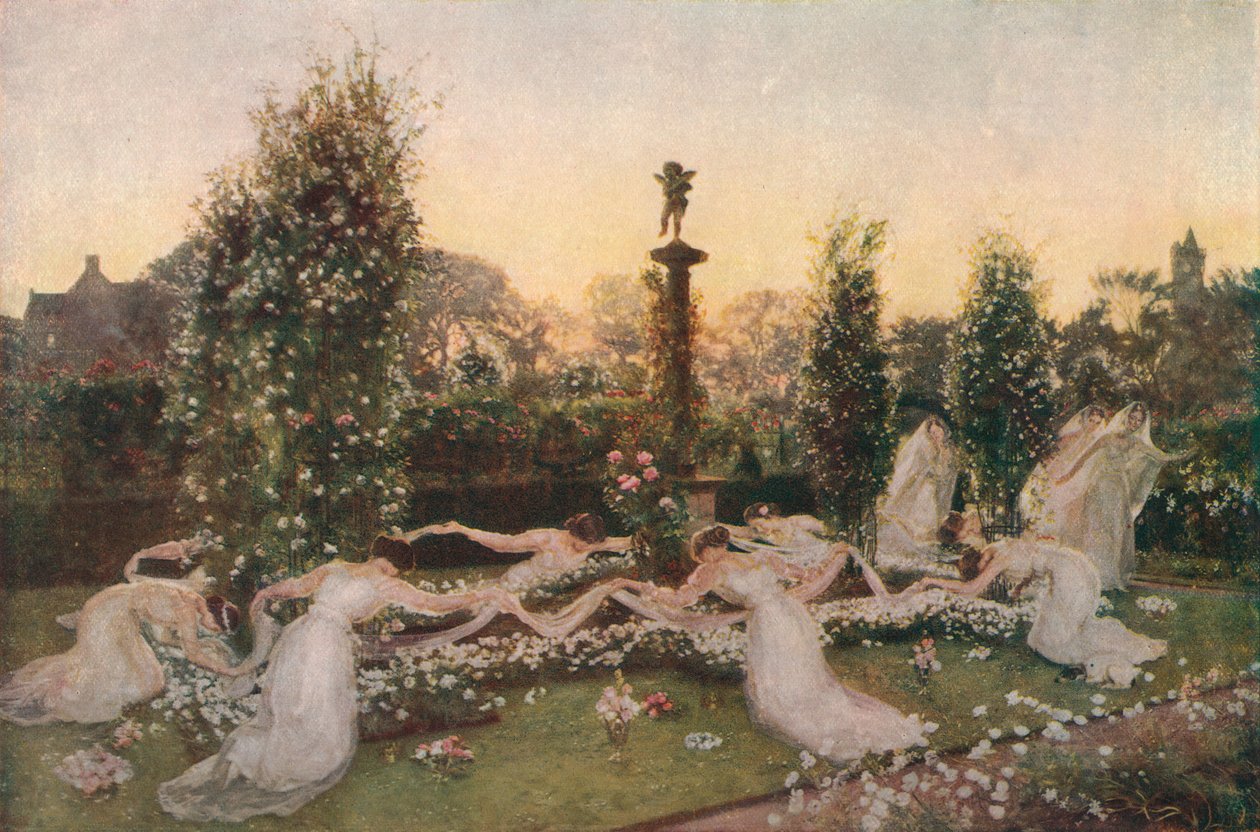 Cupids Garden, ca 1900, 1912 av John Henry Lorimer