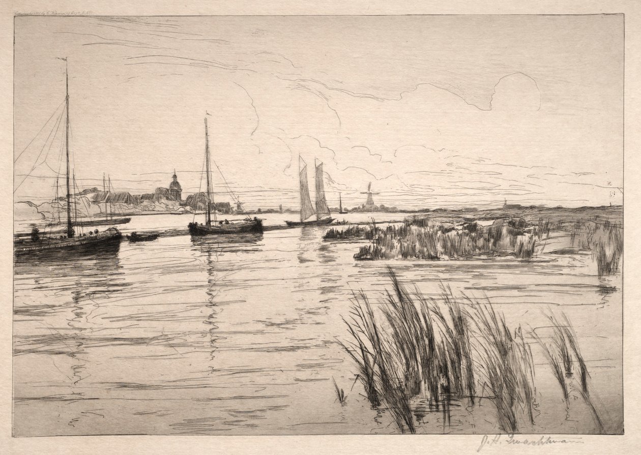 Holland Dyke. av John Henry Twachtman