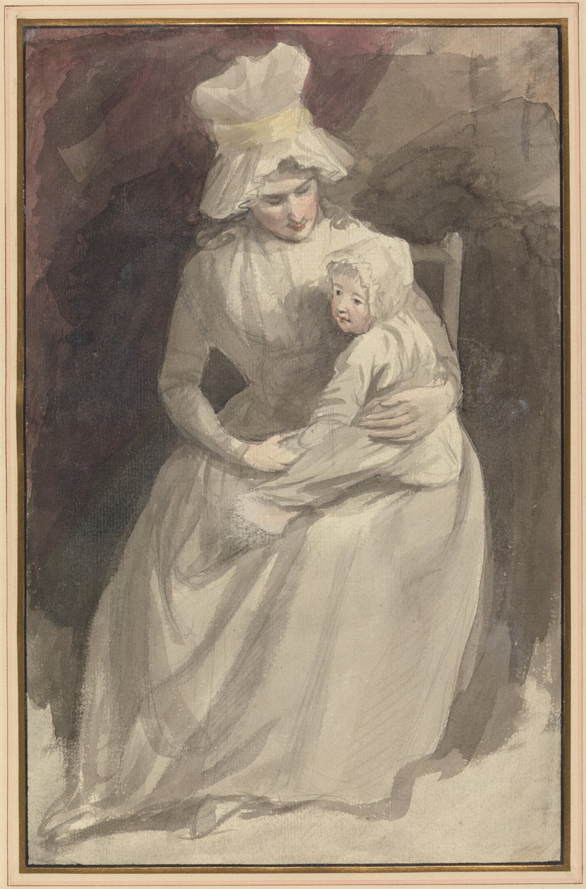 Fru Skinner og barn av John Hoppner