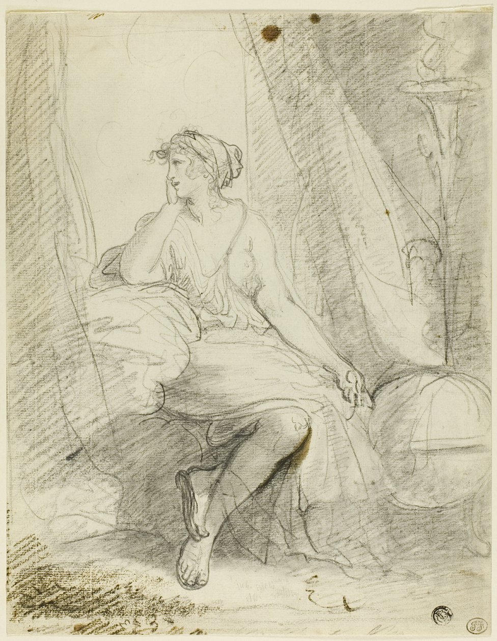 Sittende kvinne av John Hoppner