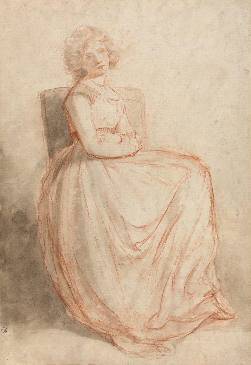 Studie av en sittende kvinne av John Hoppner