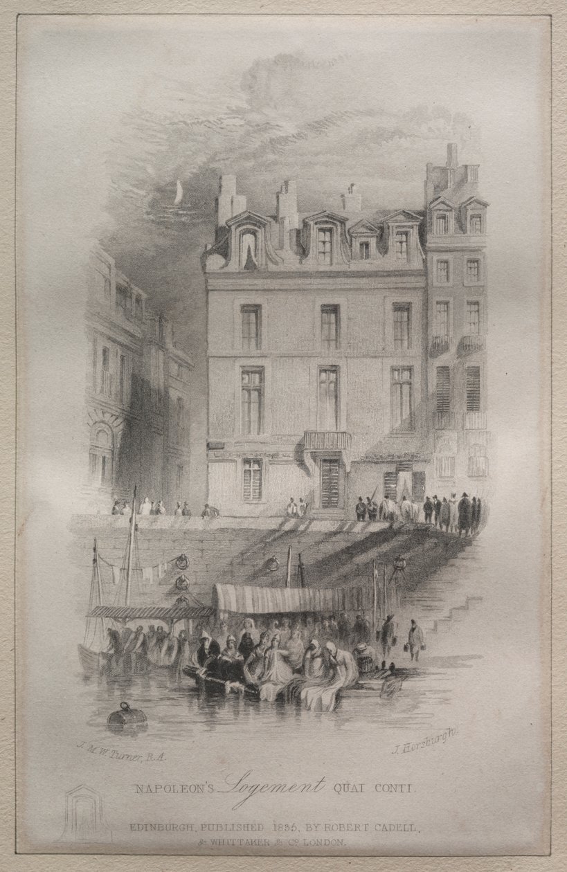 Napoleons overnatting, Quai Conti av John Horsburgh