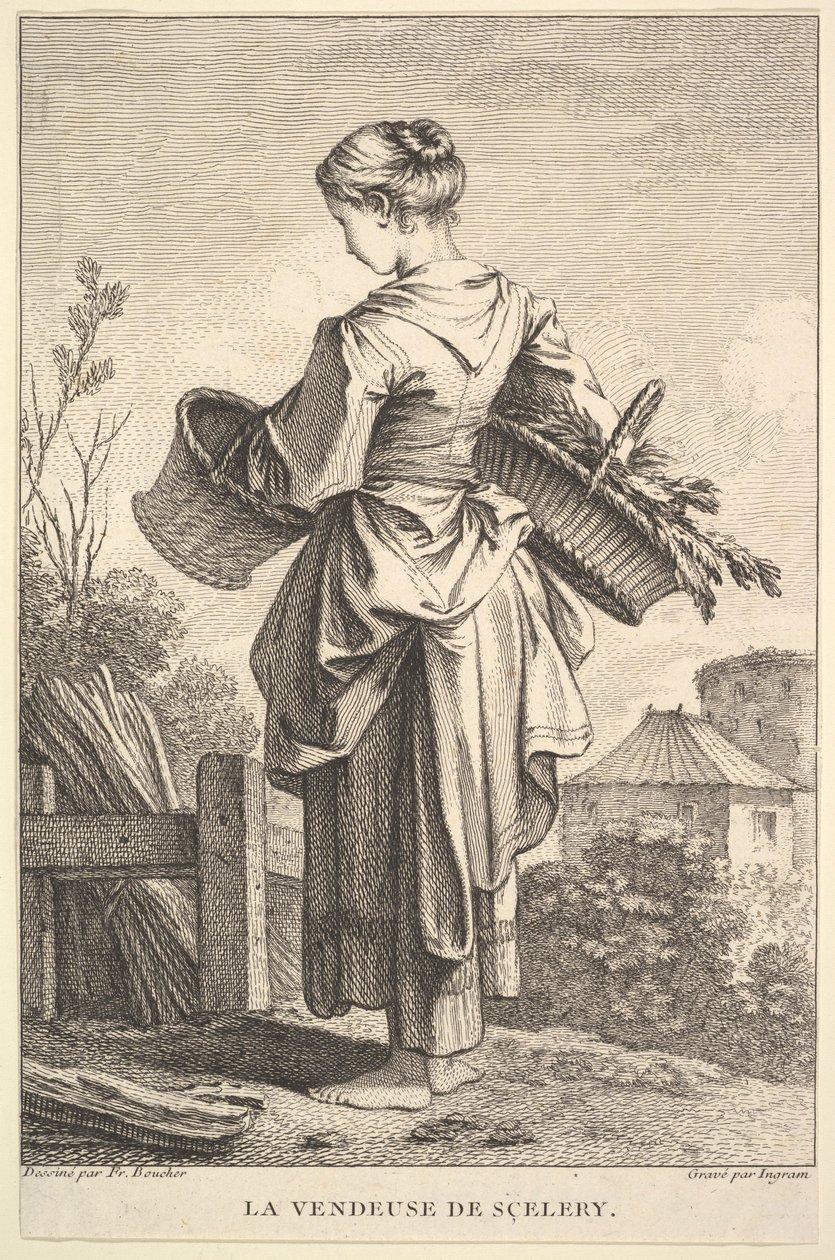 Selgeren av selleri, 1741-63. av John Ingram