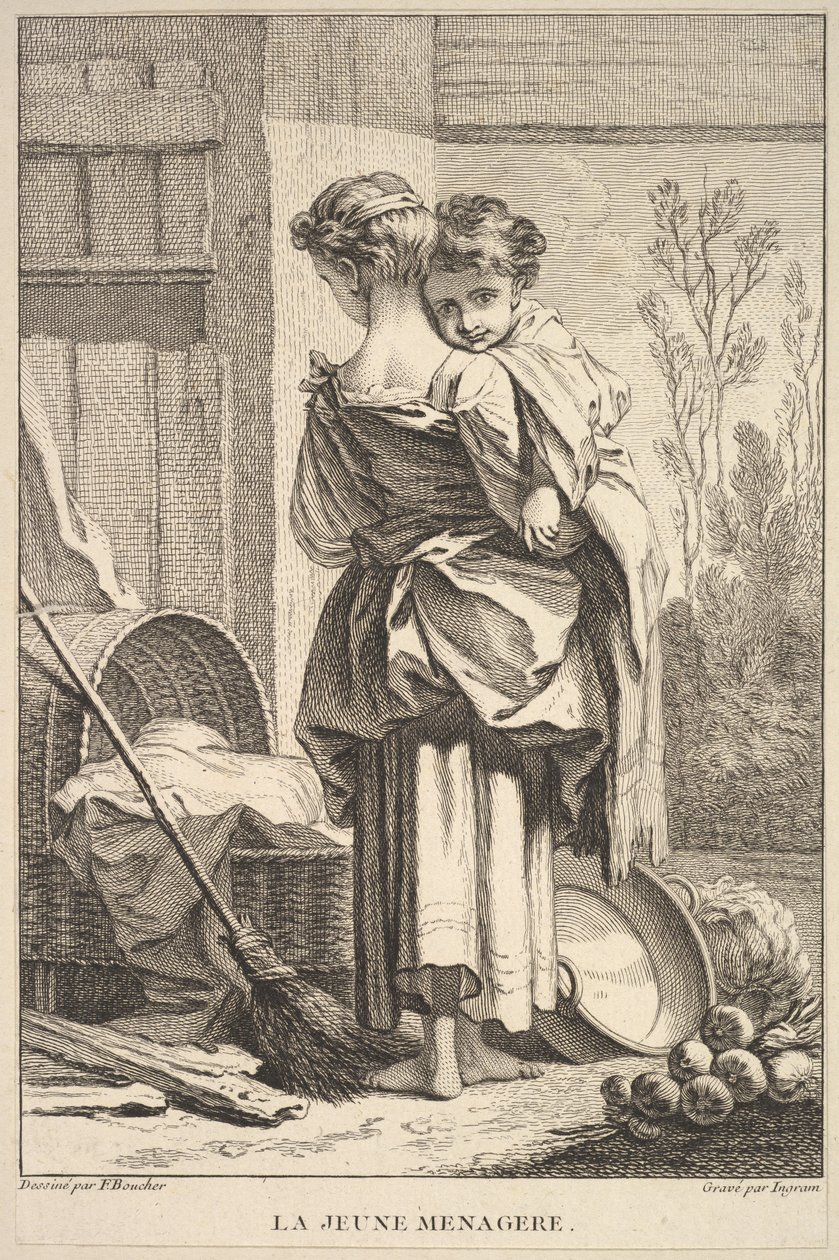 Den unge husholderske, 1741-63. av John Ingram