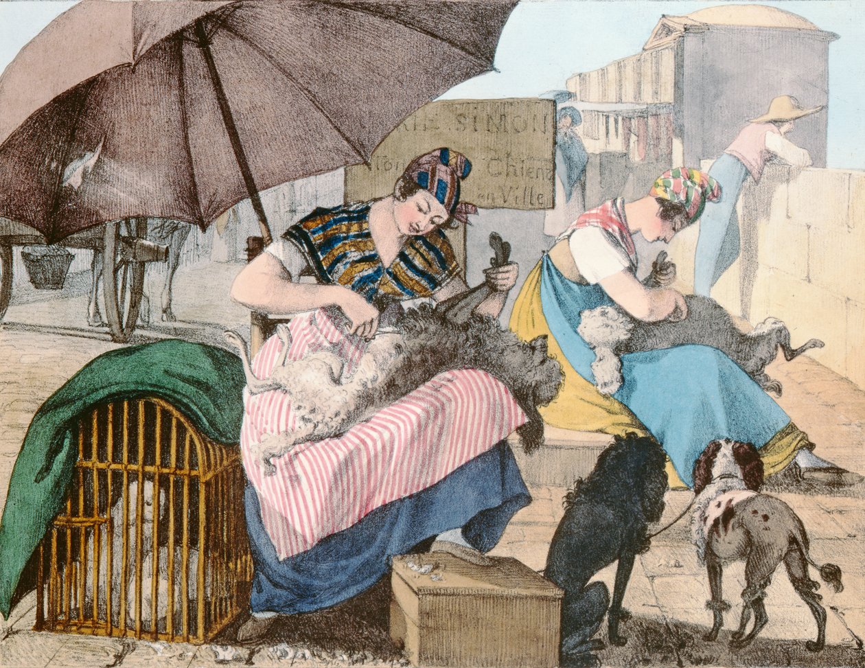 Hundefrisørene, 1820 av John James Chalon