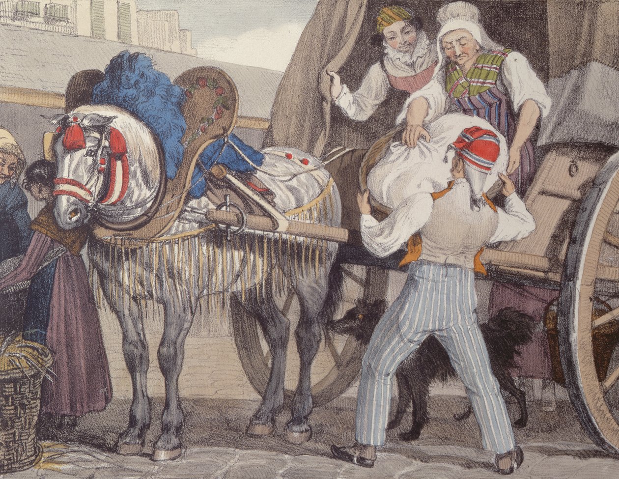Vaskevognen, 1822 av John James Chalon