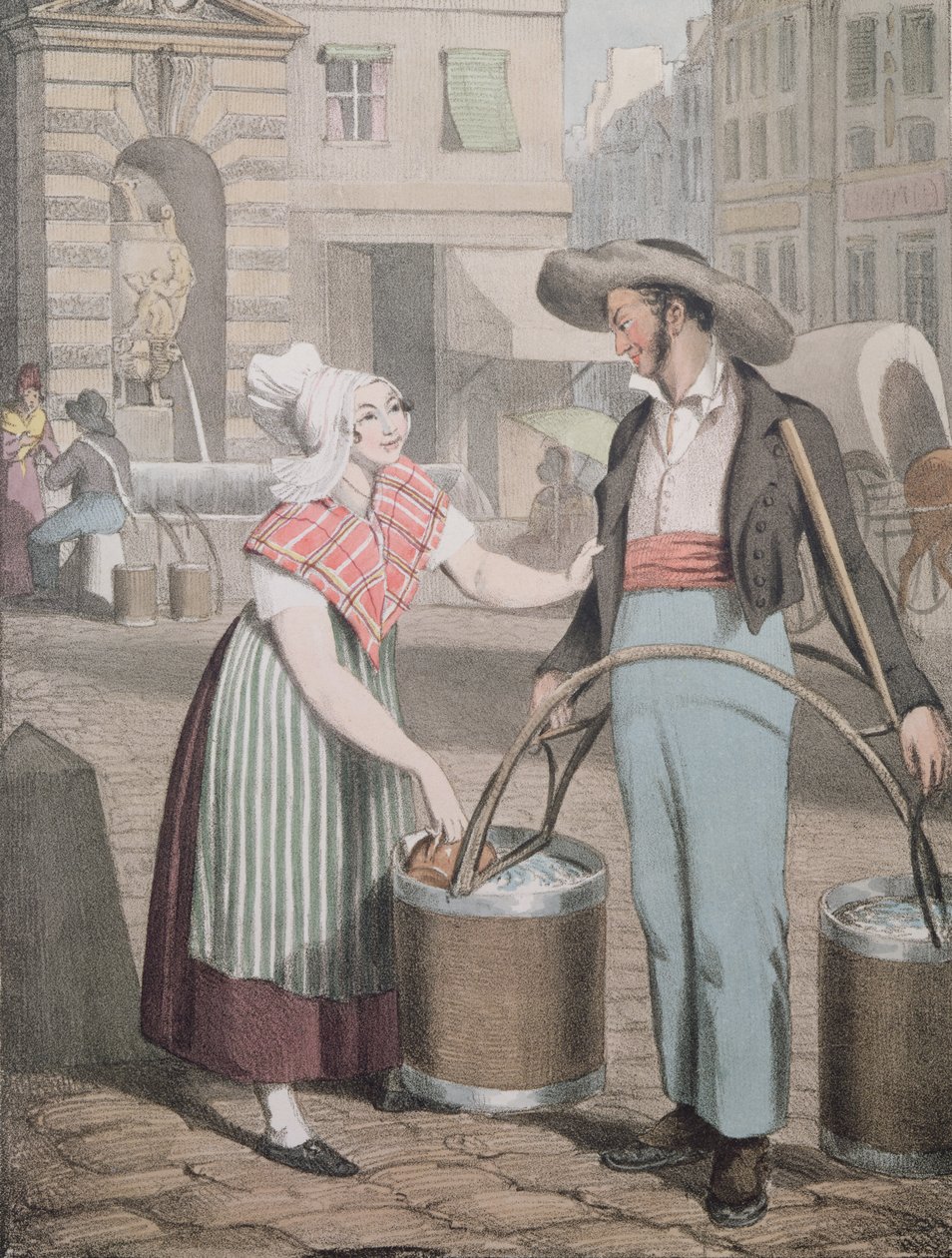 Vannbæreren, 1821 av John James Chalon