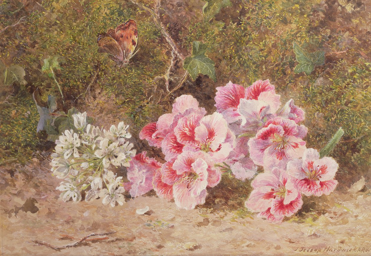 Sommerfugl og blomster av John Jessop Hardwick