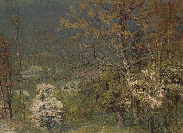 Åsside i blomst av John Joseph Enneking