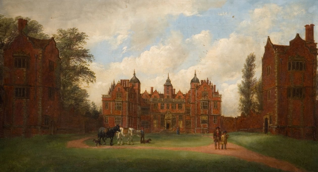 Aston Hall The East Front, 1854. av John Joseph Hughes