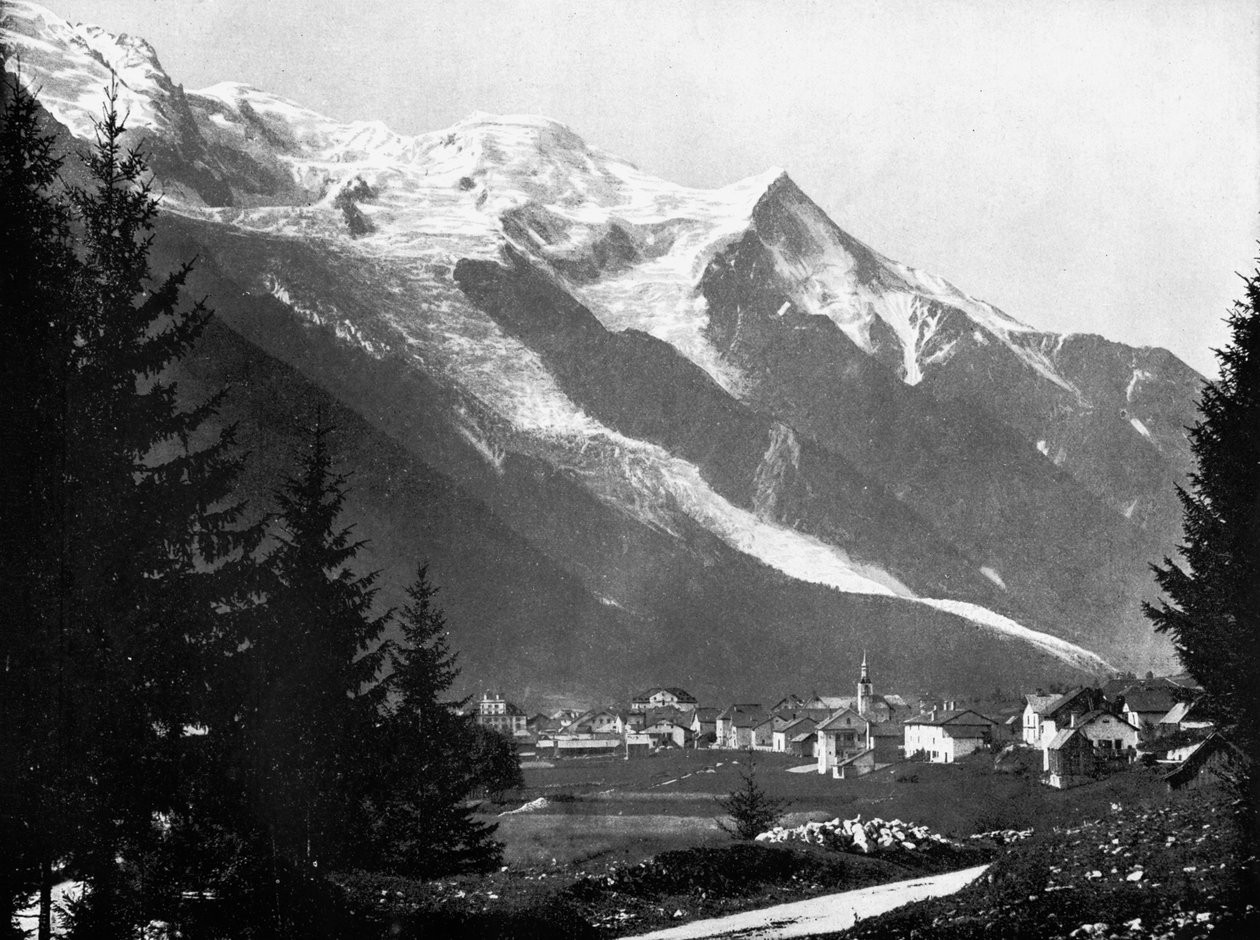 Mont Blanc fra Sveits, 1893. av John L. Stoddard