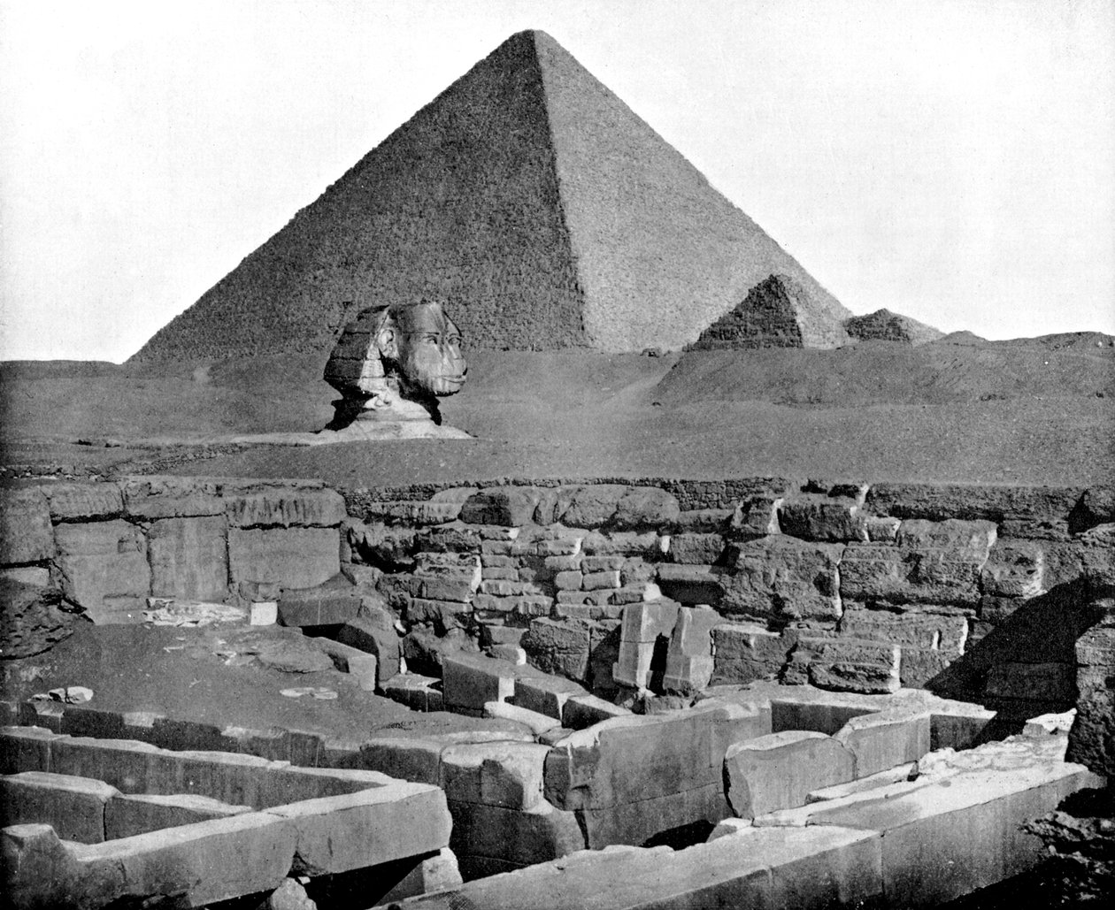 Pyramidene og sfinxen, Egypt, 1893. av John L. Stoddard