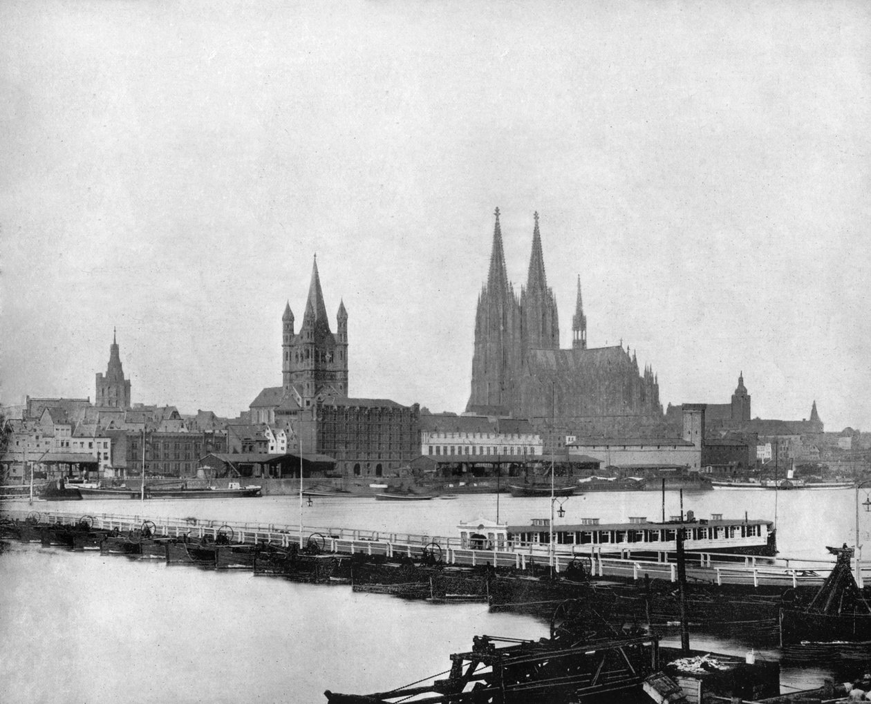 Rhinen i Köln, Tyskland, 1893. av John L. Stoddard