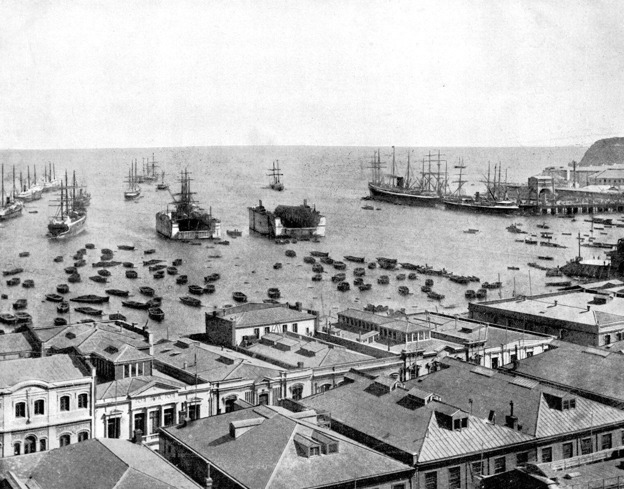 Valparaiso havn, Chile, 1893. av John L. Stoddard