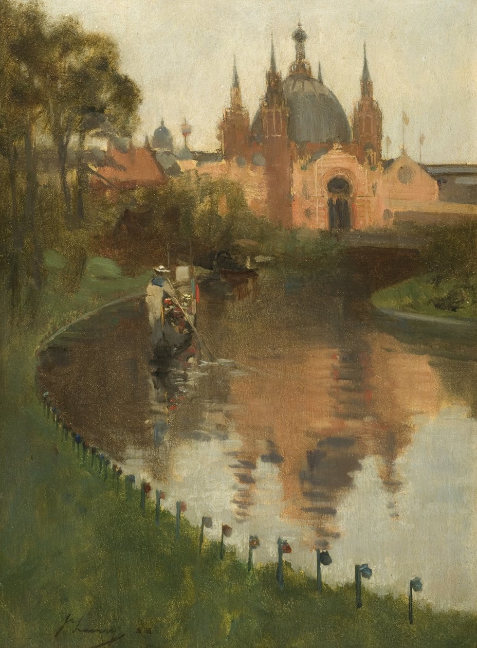 Kelvingrove, Utsikt fra elven, 1888 av John Lavery