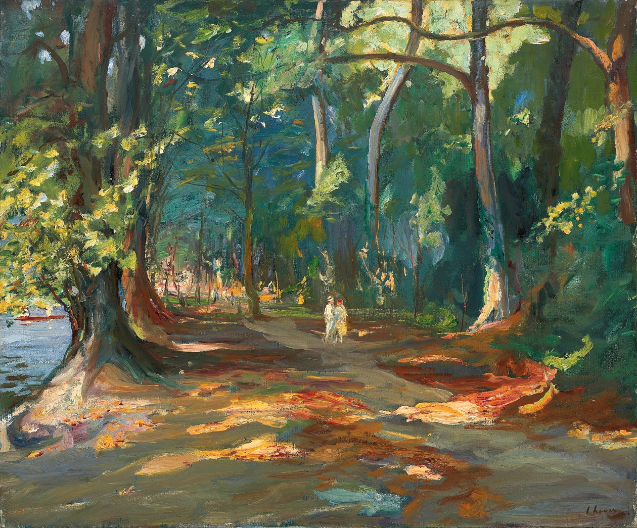 The Path by the River, Maidenhead av John Lavery