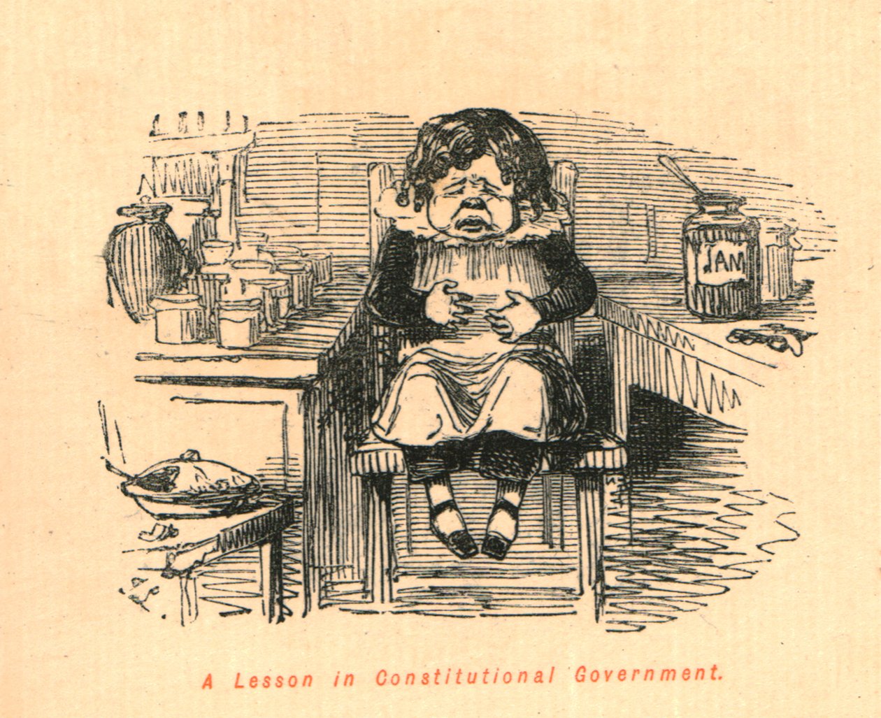 En leksjon i konstitusjonell regjering, 1897. av John Leech