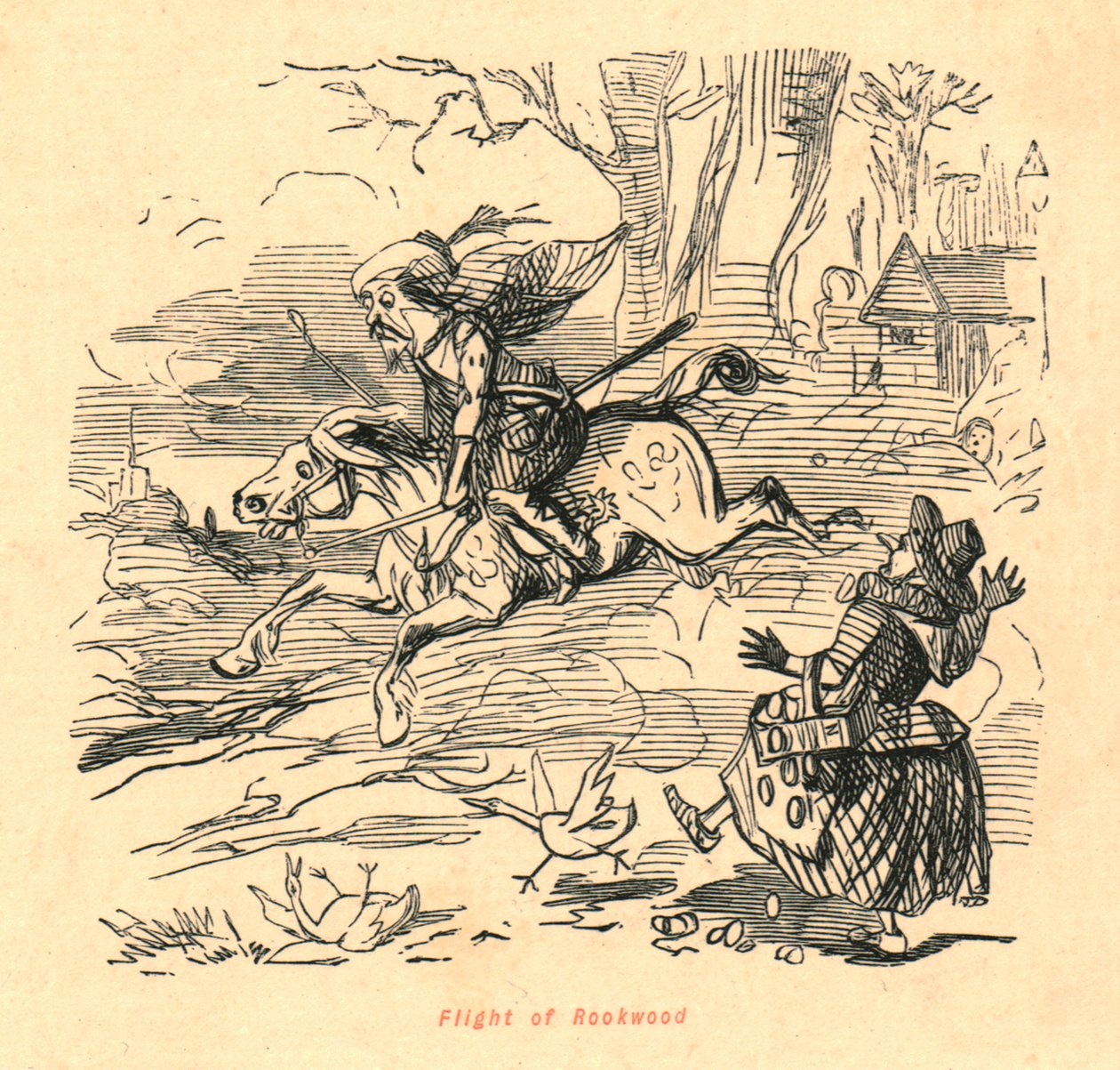 Flight of Rookwood, 1897. av John Leech