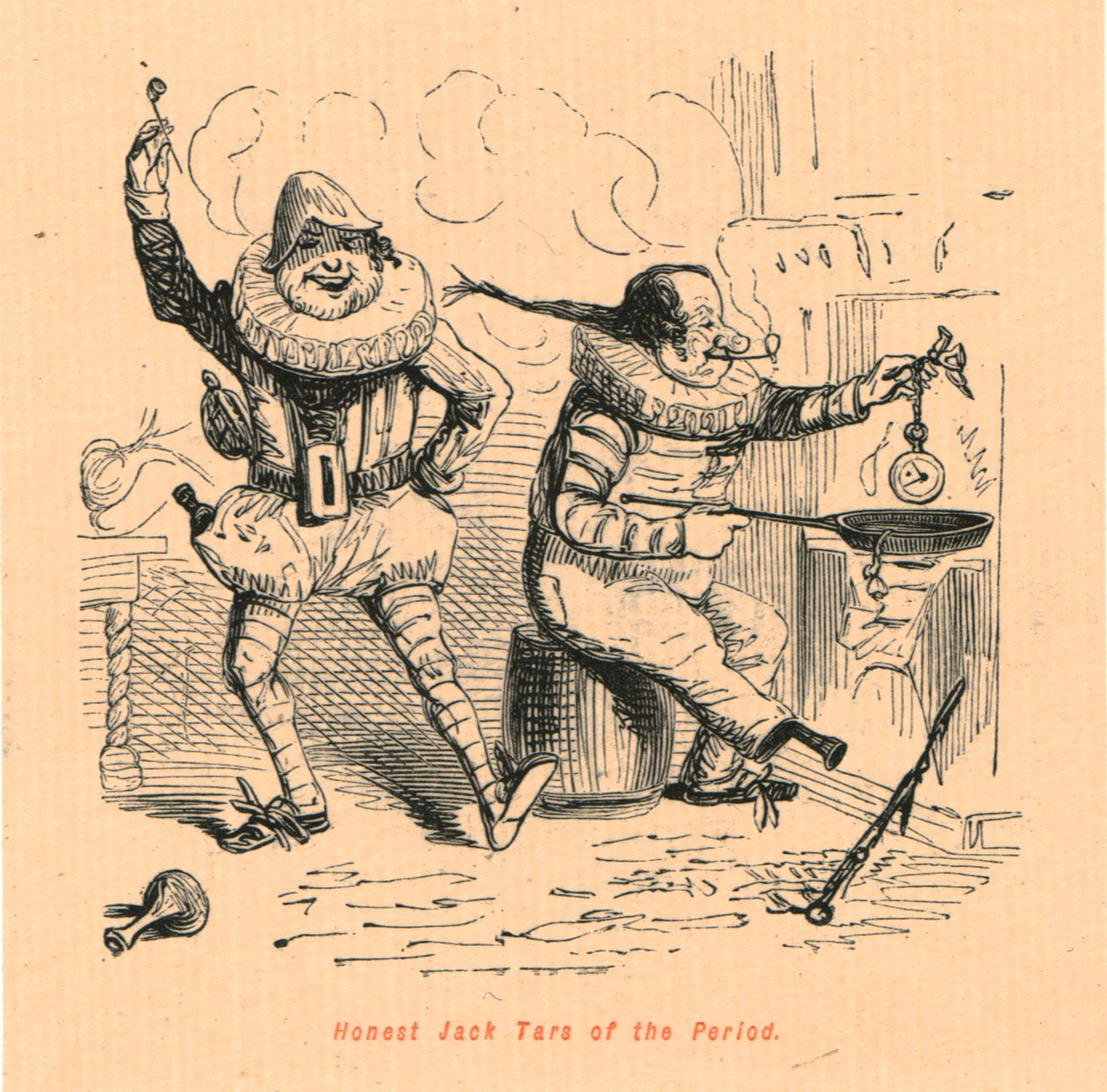 Ærlige Jack Tars of the Period, 1897. av John Leech