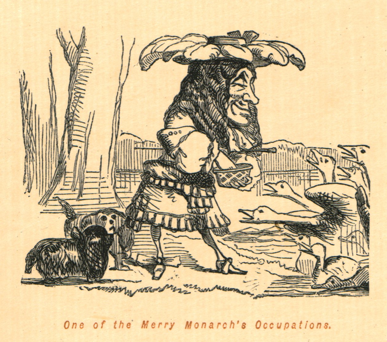 En av Merry Monarchs Occupations, 1897. av John Leech