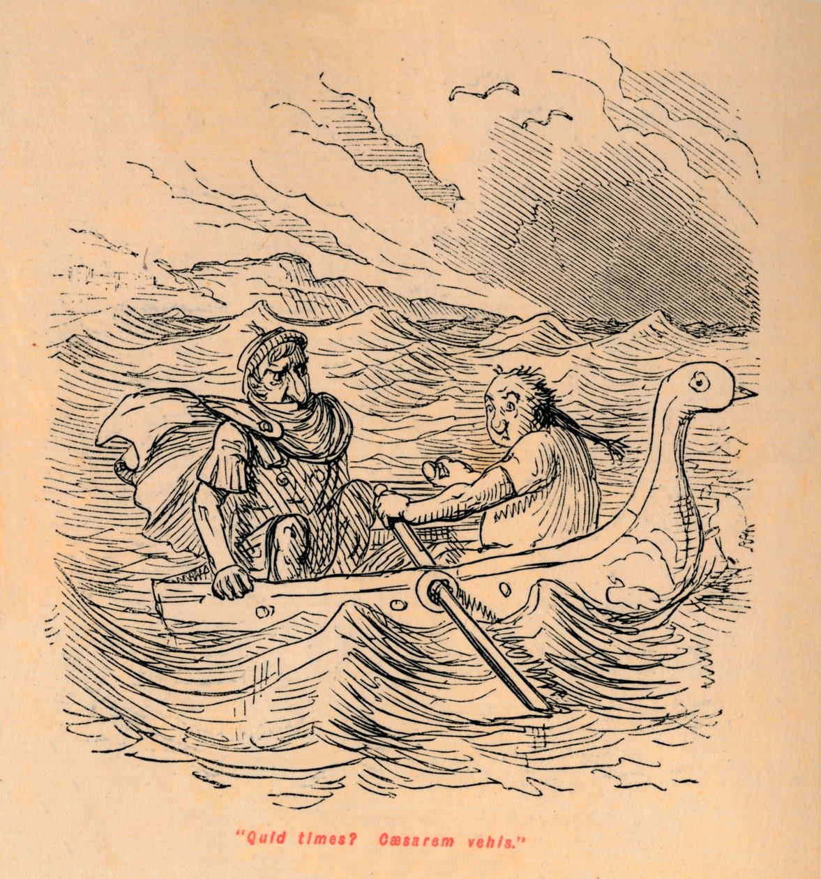 Hvorfor er du redd for å ri Caesar, 1852 av John Leech