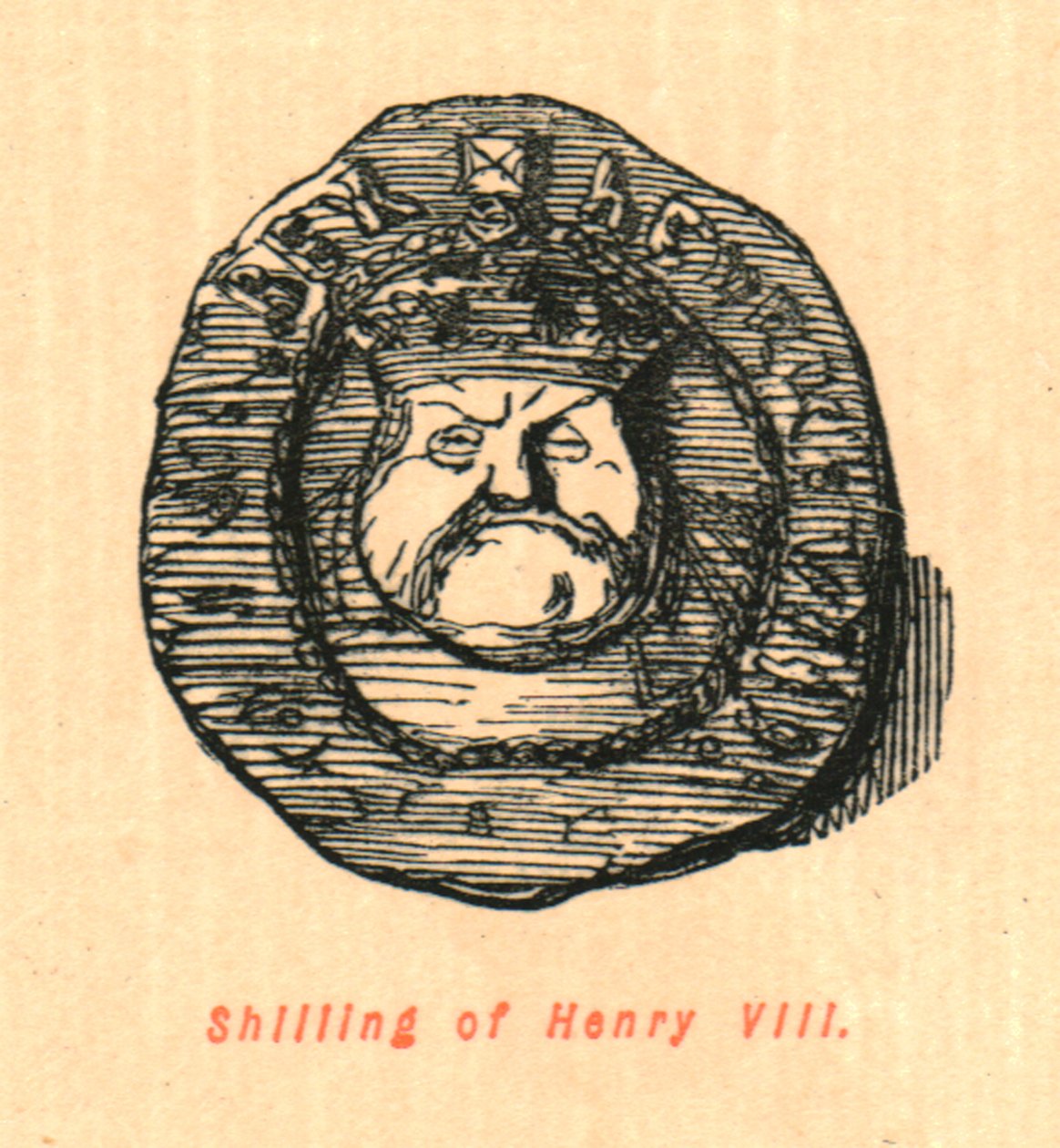 Shilling av Henry VIII, 1897. av John Leech