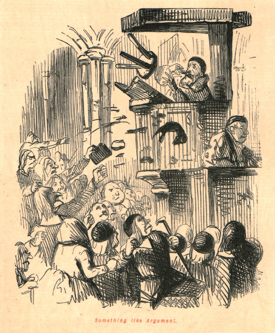 Noe som Argument, 1897. av John Leech