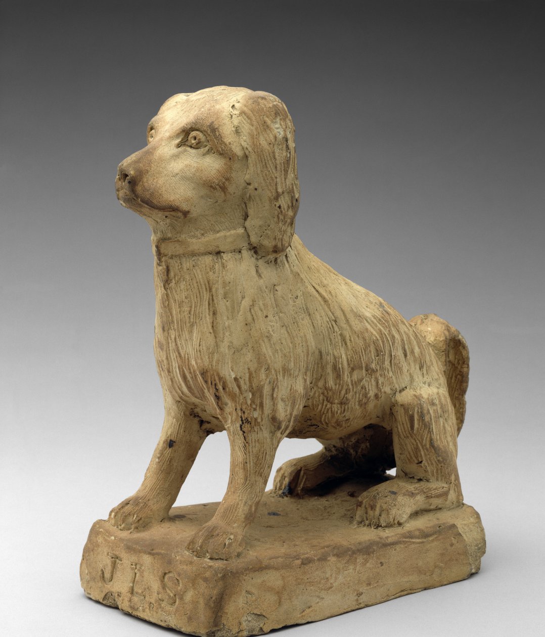 Spaniel, ca. 1870-1880 (steintøy) av John Lewis Stone