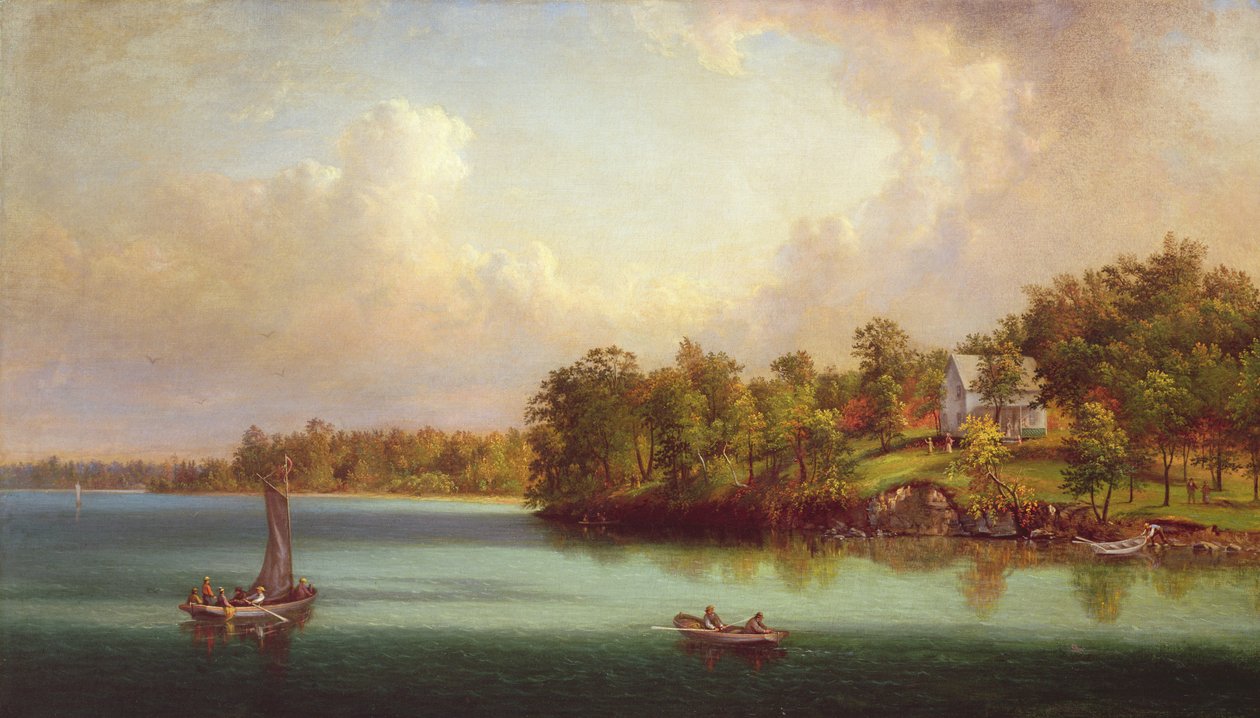 Sommerdag på sjøen, ca. 1880 av John Linton Chapman