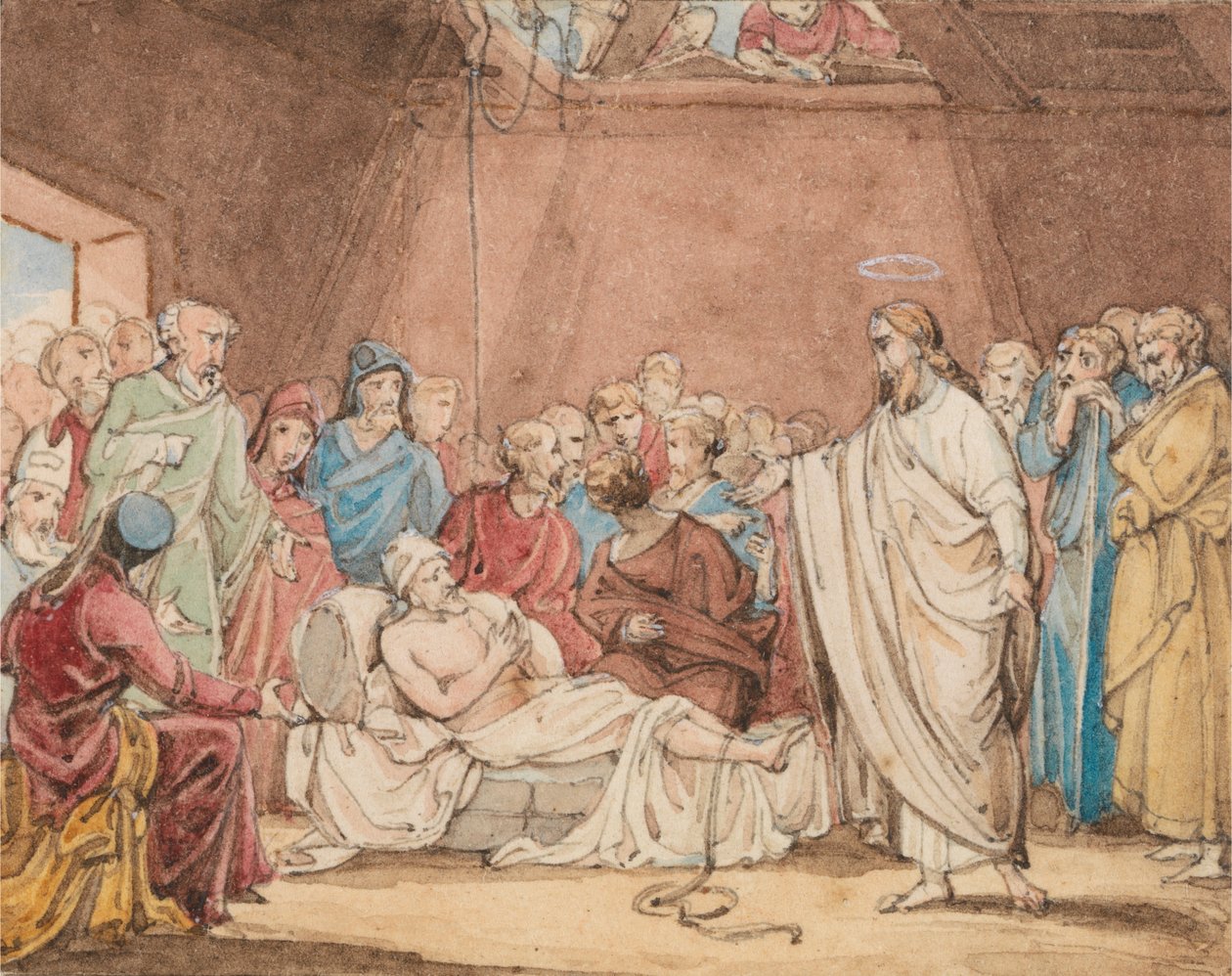 Kristus helbreder den lammede mannen av John Martin