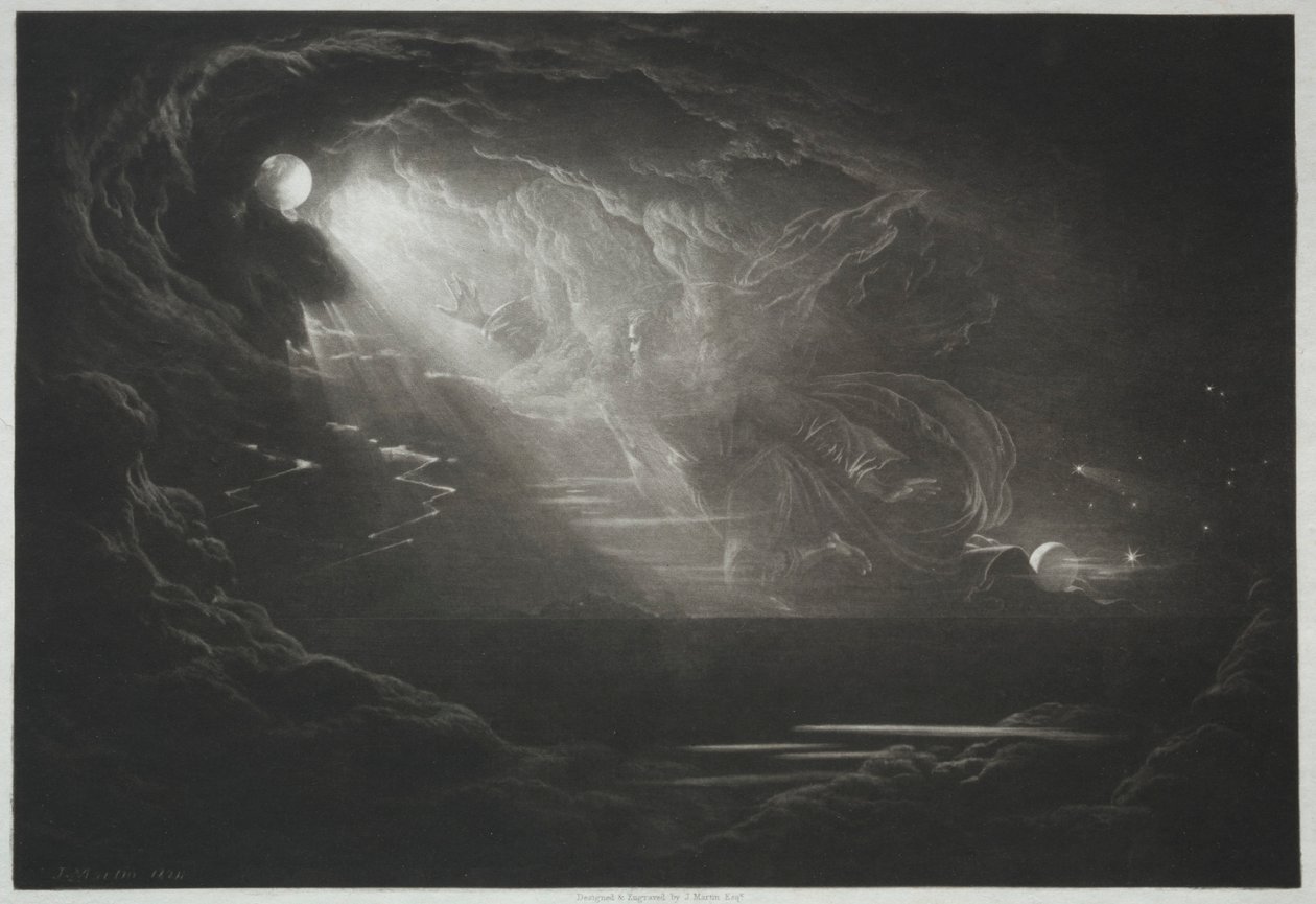 Paradise Lost: The Creation of Light, 1824. av John Martin