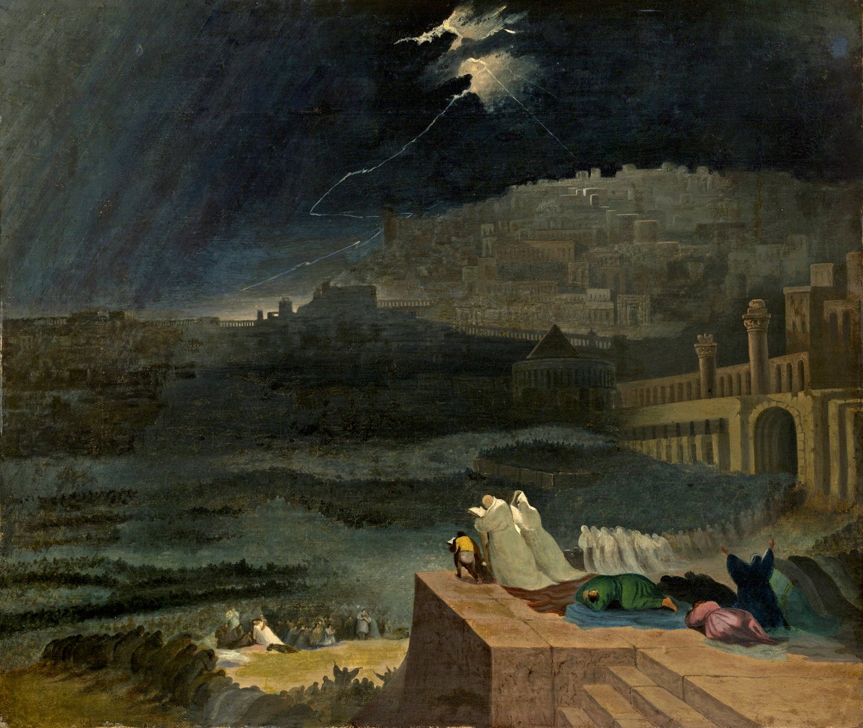 Omvendelse fra Nineve, ca. 1840 av John Martin