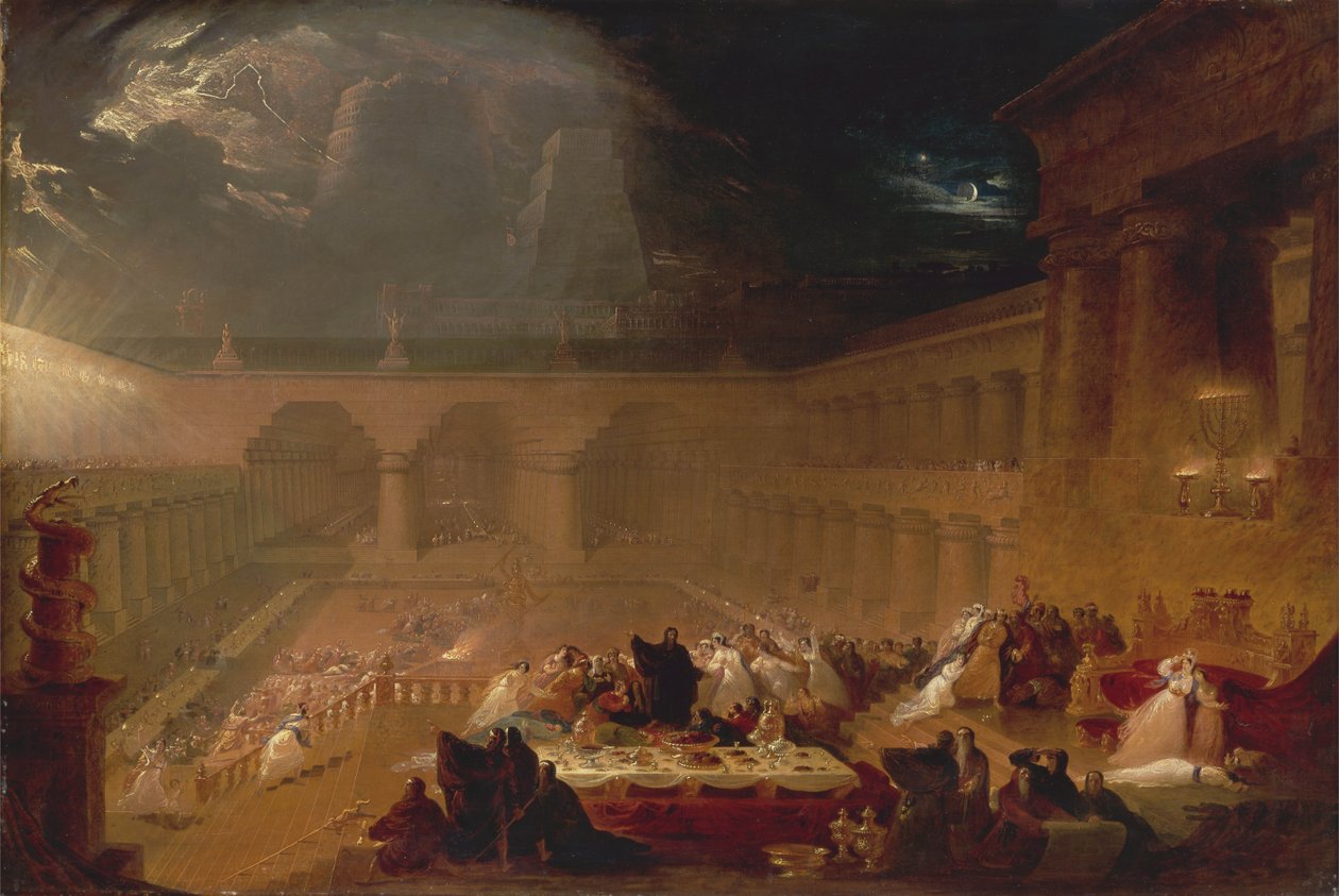 Belsasar-festen, 1820. av John Martin