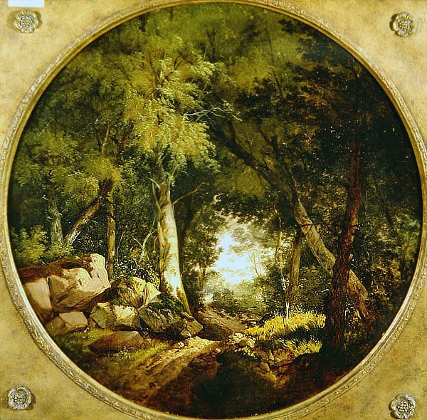 The Forest Track (olje på lerret) av John Middleton