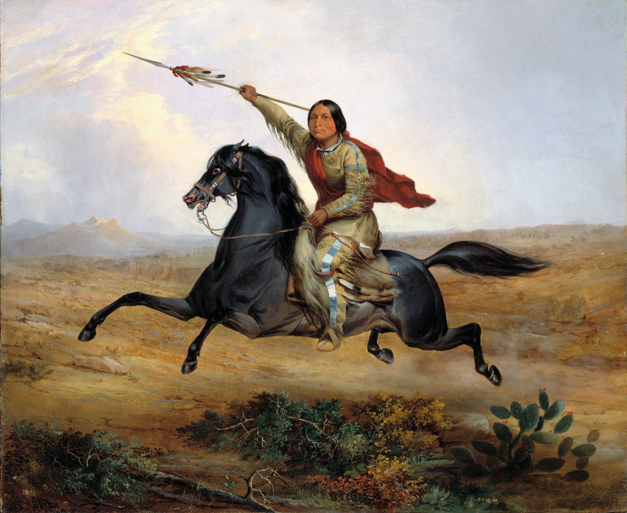 Ko-rak-koo-kiss, en Towoccono-kriger, 1844. av John Mix Stanley