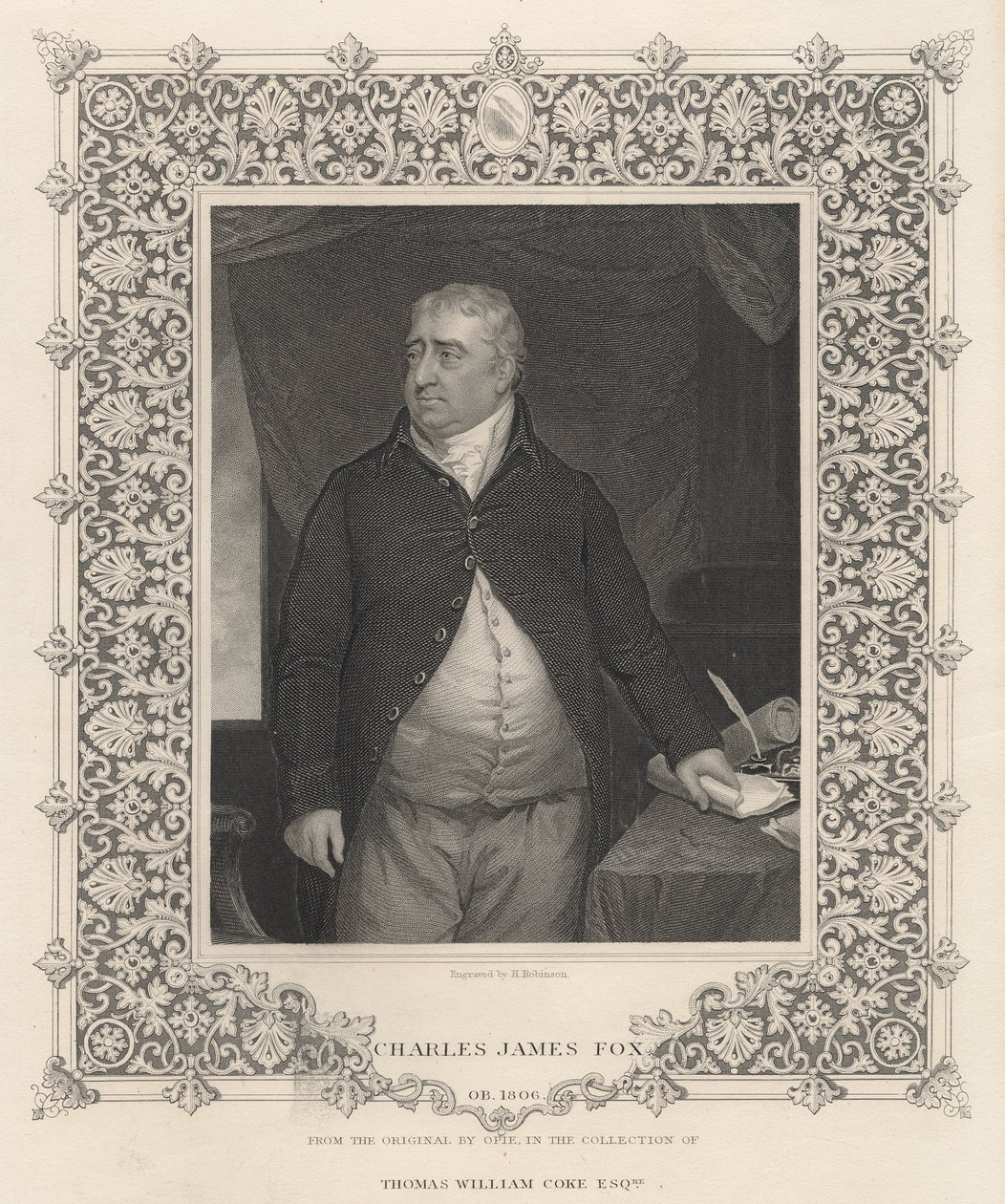 Charles James Fox (gravering) av John Opie