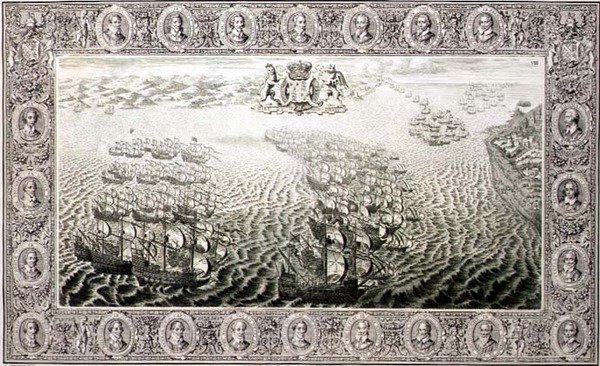Armada (gravering fra et billedvev) av John Pine