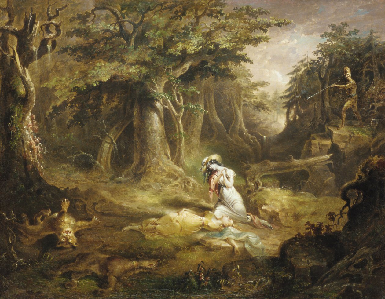 Leatherstockings Rescue, 1832. av John Quidor