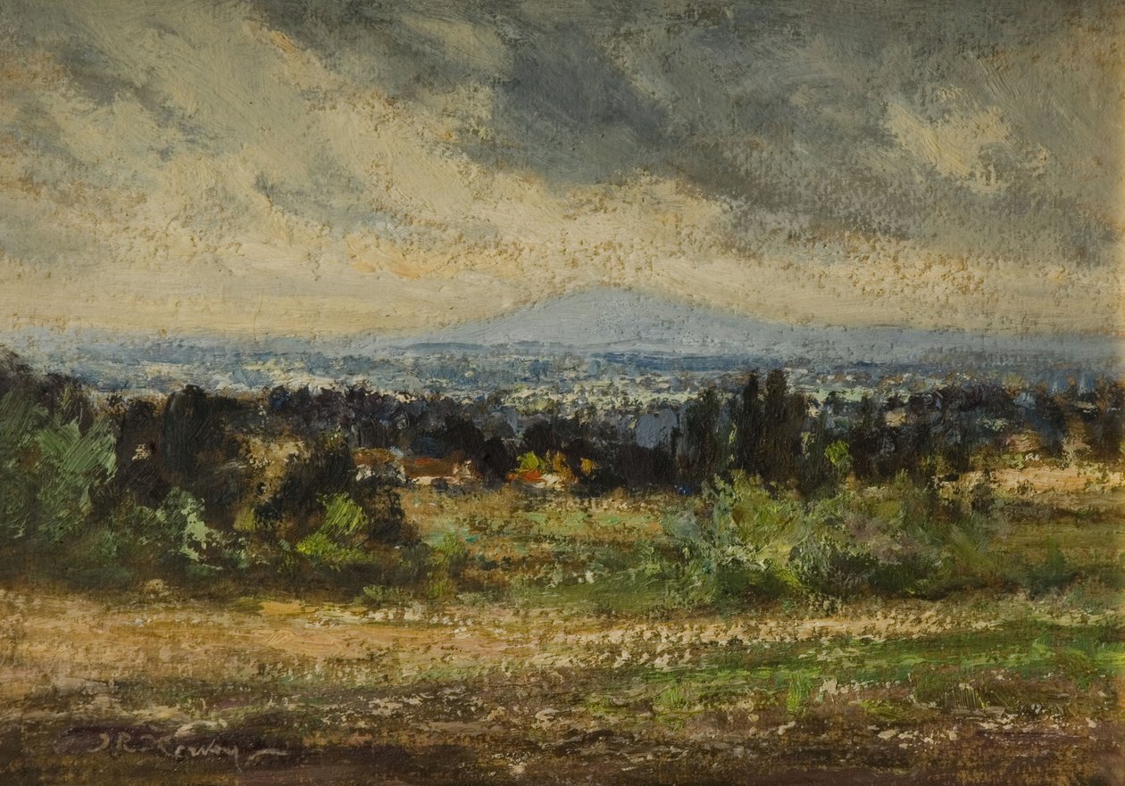 En scene i Surrey, 1930. av John Rabone Harvey