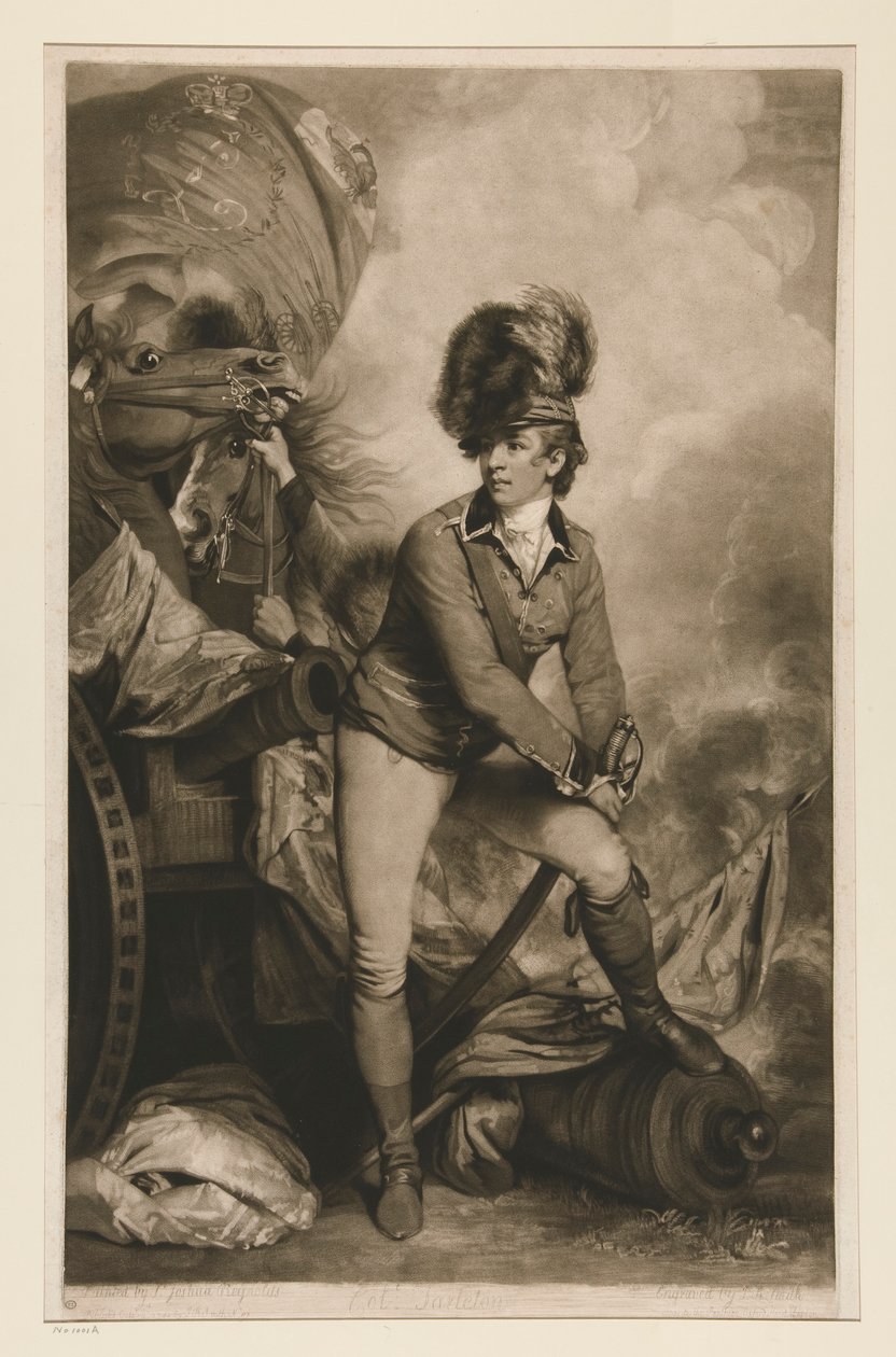 Oberst Tarleton (Sir Bennastre Tarleton, 1754-1883) av John Raphael Smith