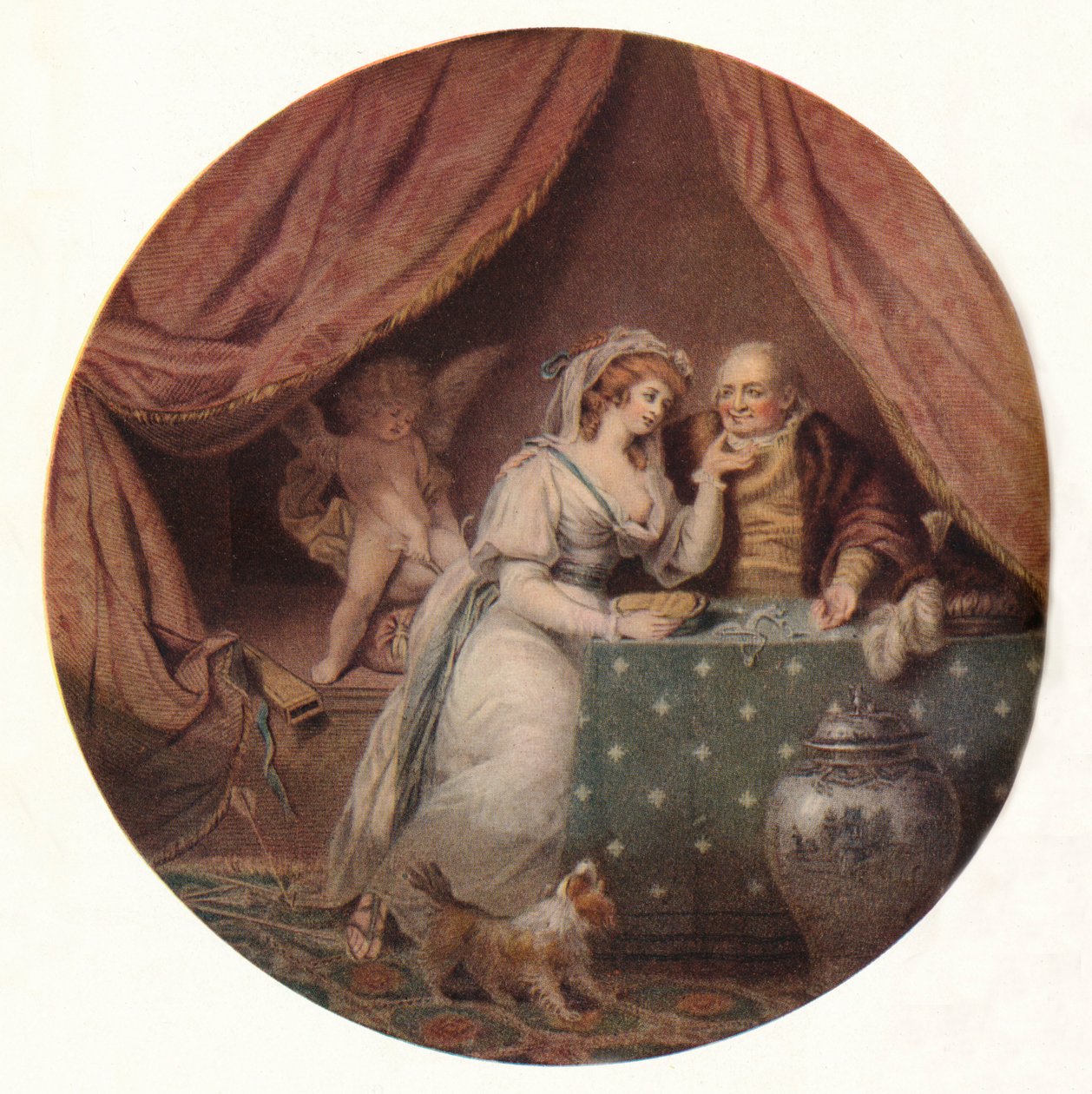 Kjærlighet overvunnet av grådighet, c1790 av John Raphael Smith